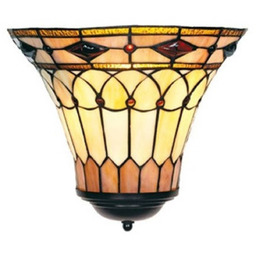 Artistar Kinkiet tiffany MEDUSA, możliwość ściemniania, multikolor, salon