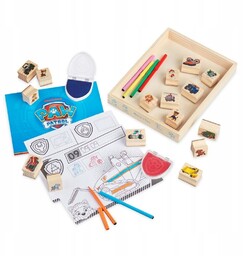 Stempelki Psi Patrol tusz, książeczka i pisaki