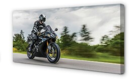 Obraz na płótnie Motocykl niebo chmury droga