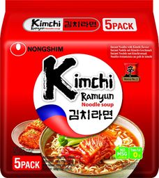 Zupa makaronowa Shin Kimchi Ramyun, ostra 5 x