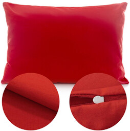 Poszewka Bawełna 50 x 70 Jednolita Ola Czerwony