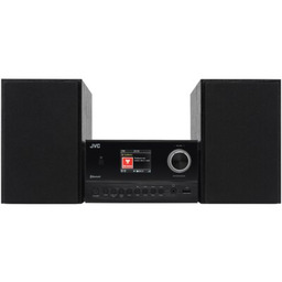 JVC Wieża UX-E225B Czarna, Odtw.CD/-R/-RW, Kolorowy wyświetlacz LCD,