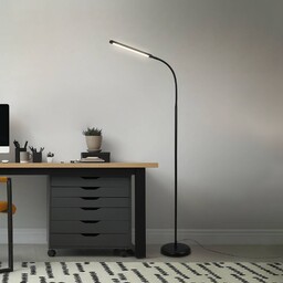 Briloner Lampa stojąca LED Pivaz regulowana czarna