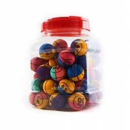 Piłki Kauczukowe "koszykówka" 60 szt.