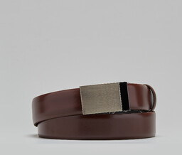 Pasek męski lari brąz ka6 bez obszycia 3,5