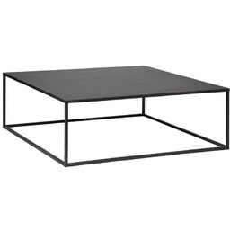 Stolik kawowy Gota czarny kwadratowy metalowy loftowy 100x100