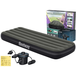 Materac Dmuchany Jednoosobowy 76x185x25 Bestway 6713K + Pompka
