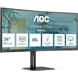 AOC V5 CU34V5C/BK wyświetlacz LED 86,4 cm (34")