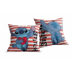 Halantex Poduszka dekoracyjna 40x40 Lilo i Stitch czerwona