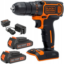Black Decker Wiertarko-wkrętarka akumulatorowa BDCDC18B 18V Aku 2x1,5Ah