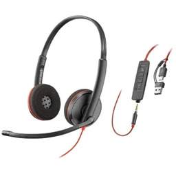 Słuchawki Blackwire 3220 USB-A/C 8X2J9A6 Czarne (Bulk)