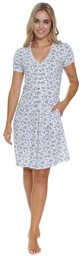Koszula nocna TCB 5335 navy bloom