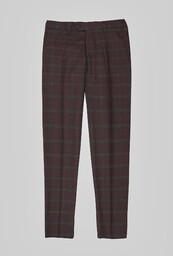spodnie do zestawu naro 02 bordo slim fit