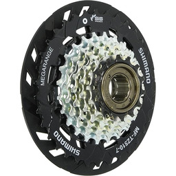 SHIMANO TZ510 14-34 zęby Wolnobieg śrubowy Silver 7-biegowa
