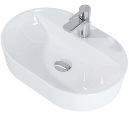 ELITA Umywalka nablatowa BABETTE 62x41 blat, ceram white