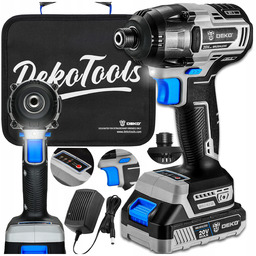 Zakrętarka Udarowa Akumulatorowa Bezszczotkowa 21V 350NM 1/4" Walizka