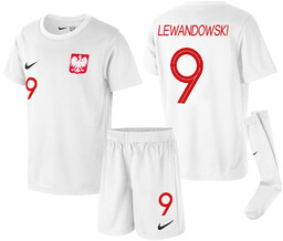 Strój Piłkarski Nike Polska Lewandowski 122-128