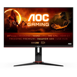 Monitor AOC 28'' U28G2XU2/BK 4K UHD 2xHDMI 2xDP
