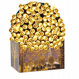 Lampki choinkowe Led 1000 Flash, zielony kabel 67m