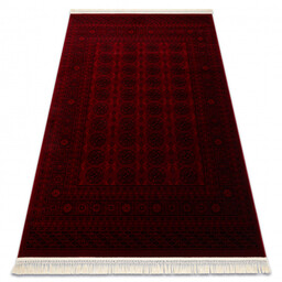 Dywan ORIENT 6889 bordo / czarny Buchara, ramka,