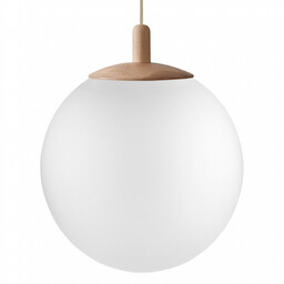 ALUR WOOD L lampa wisząca kula fi40cm, dąb