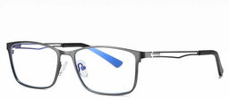 Stylion Męskie grafitowe okulary do komputera BLUE LIGHT