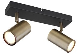 GLOBO Lampa sufitowa Robby 57911-2M Czarno-złoty