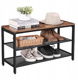 Ławka na buty 80x30x44,5 cm Półka 2 Poziomy