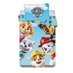 Jerry Fabrics Pościel bawełniana 100x135 Psi Patrol Paw