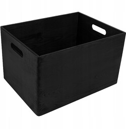 Skrzynka drewniana pudełko czarne 39 x 29 x