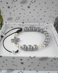 Dziesiątka różaniec - hematyt