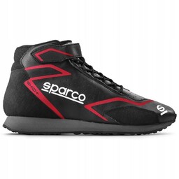 SPARCO BUTY RAJDOWE CZARNE Z RZEPĄ SKÓRZANE