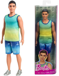 Barbie lalka Ken Fashionista zielono żółta bluzka HYV00