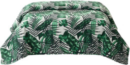 Narzuta 160 x 200 Pikowana Dwustronna Jungle Ziel