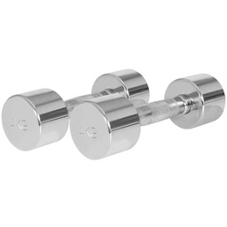 2x 3 kg Hantle stalowe chromowane stałe Gorilla