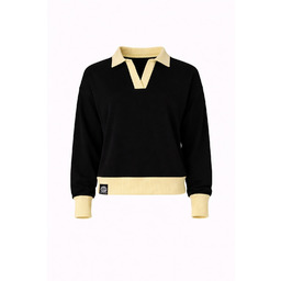 Bluza z kołnierzykiem - HOODIE 4 black/yellow