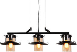 LAMPA WISZĄCA INDUSTRIALNA LOFT CZARNA CAPRI TRIO