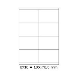 Samoprzylepne etykiety 105 x 70 mm, 8 etykiet,