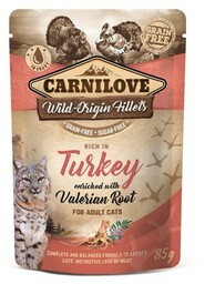 Carnilove Cat Pouch Indyk i Waleriana / Turkey