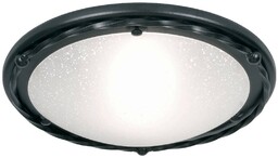Elstead Okrągła lampa sufitowa Pembroke czarna podstawa
