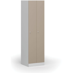 Szafka ubraniowa S1 wąska, 2-drzwiowa, 1850 x 500