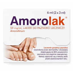 Amorolak 50 mg/ml Lakier do paznokci leczniczy, 2