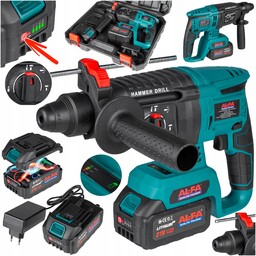 Młotowiertarka Akumulatorowa młot Udarowy Sds+ 2 baterie Wiertarka