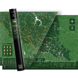 Mapa Zdrapka BIESZCZADY