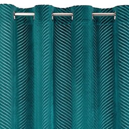 EUROFIRANY Zasłona Lussi 140 x 250 cm Ciemnoturkusowy