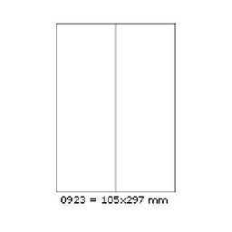 Samoprzylepne etykiety 105 x 297 mm, 2 etykiety,