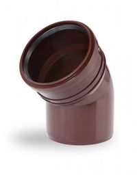 Kolano do rynny Ø110/45 brązowe