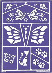 GRIM''TOUT A5 szablony do makijażu - koty