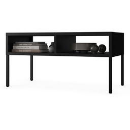 Metalowy stolik ława loft czarny Matteo (1789)