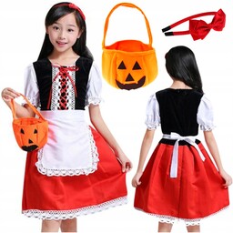 Strój Czerwony Kapturek Kostium Przebranie Czerwonego Kapturka 146-152